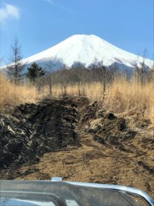 北富士演習場での富士山