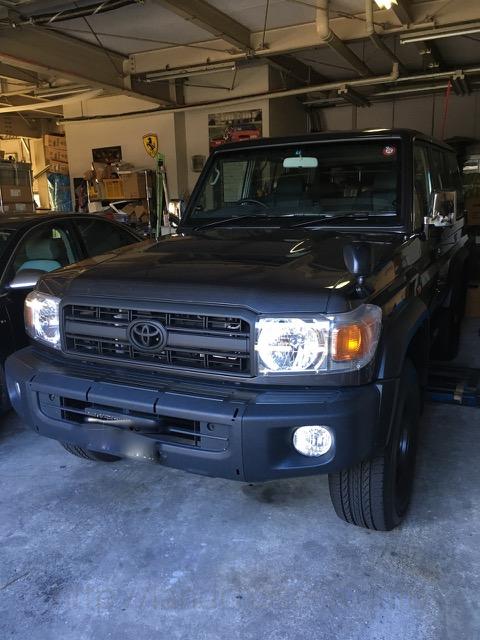 ランクル70 フロントバンパー ステップ 