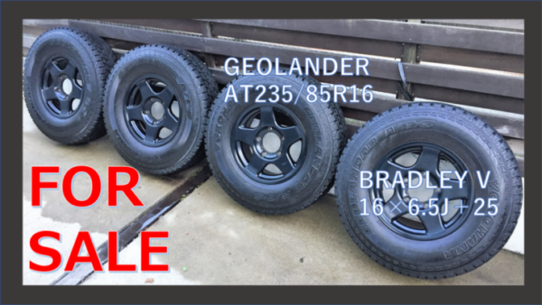 売却済【FOR SALE】ブラッドレーV＆ジオランダーAT 235/85R16  2014年4本セット